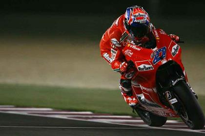 Casey Stoner is satisfied with his times in Qatar