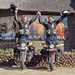 Honda CG125 riders celebrate reaching South Africa
