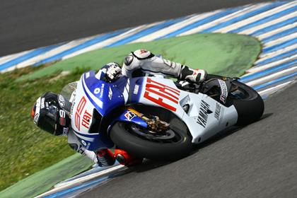 Spaniard Lorenzo showed he is finally getting accustomed to the Bridgestone tyres