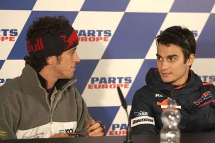 Dani Pedrosa and Andrea Dovizioso will be able to compare data