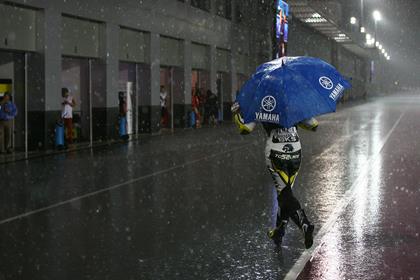 Brit James Toseland finds shelter from the storm