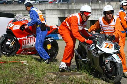 Yuki Takahashi rode into the back of Hayden at Motegi