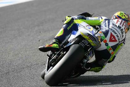 Rossi dominated free practice in Jerez