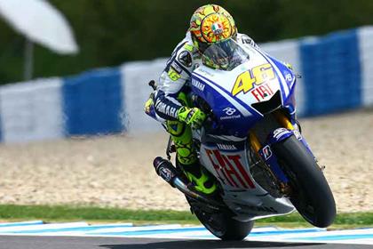 Rossi is pleased after the first day in Jerez