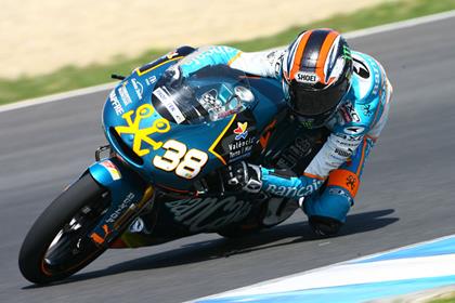 Bradley Smith set the second fastest time behind Julian Simon