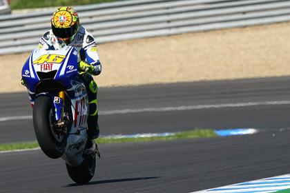 Valentino Rossi took the win at Jerez