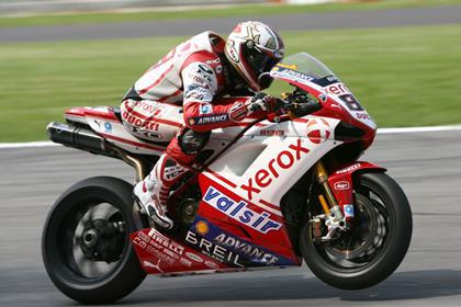 Ducati Xerox rider Michel Fabrizio took the win in race 1 at Monza