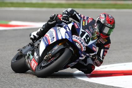 American Ben Spies finished first in the second WSB race at Monza 