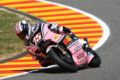 Italian Mattia Pasini on his way to victory at Mugello