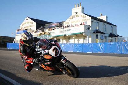 John McGuinness set the fastest time in the first free practice session