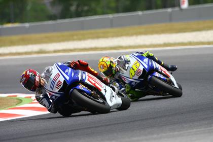 Lorenzo couldn't hold off Rossi