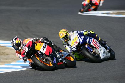 Rossi believes Pedrosa will still play a big part in '09