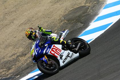 Rossi was quickest in opening practice