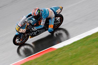 Smith was second fastest in heavy rain