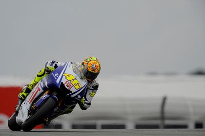 Rossi claimed pole on his last lap