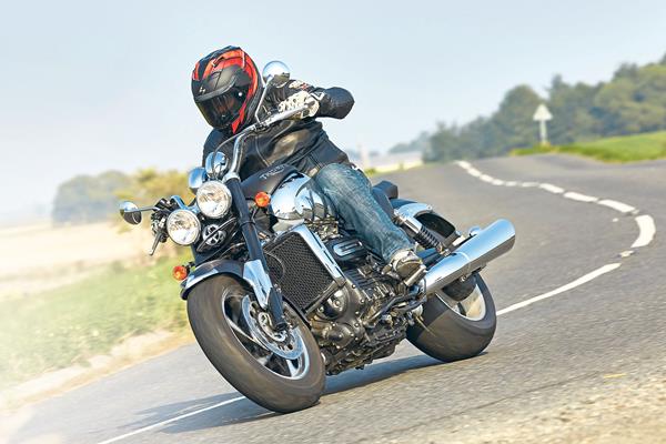 Triumph Rocket III riding shot 