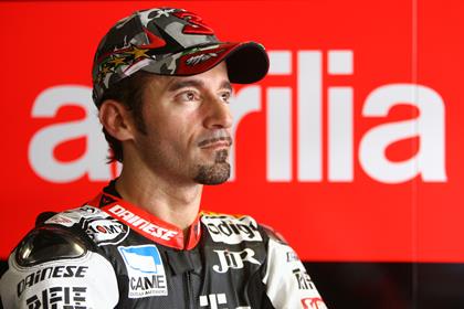 Biaggi maintained his position at the top of the leader board