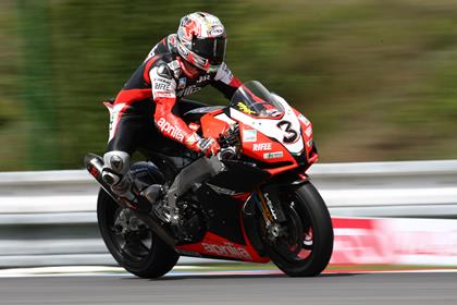 Max Biaggi took the win in race one