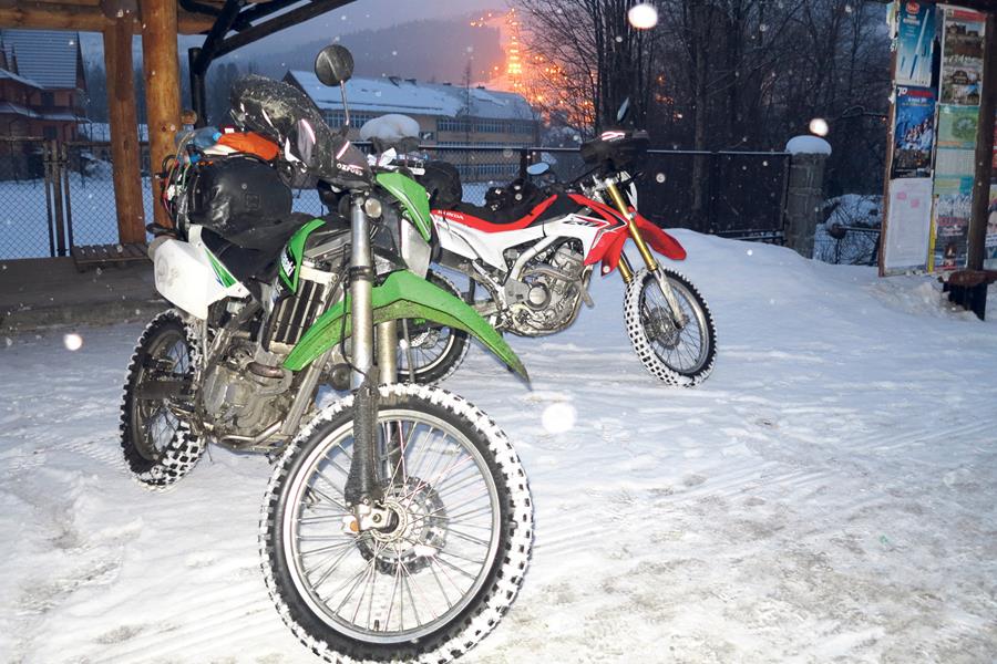 The Kawasaki KLX 250 and Honda CRF250L