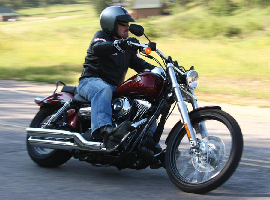 Harley-Davidson Dyna Wide Glide is not too firm and not too soft