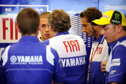 Rossi spent 20 minutes in the pits saving engine miles