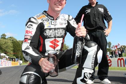 Alastair Seeley wrapped up the Superstock title on his spare bike