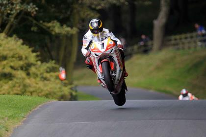 Guy Martin on his way to victory at Oliver's Mount