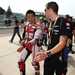 Spies and Haga discuss the lack of grip at Imola