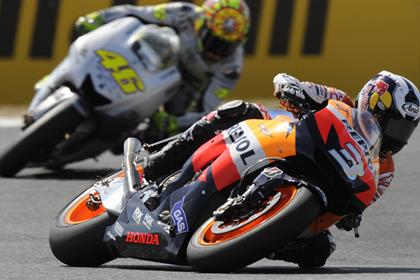 Dani Pedrosa fought hard to finish third in Estoril