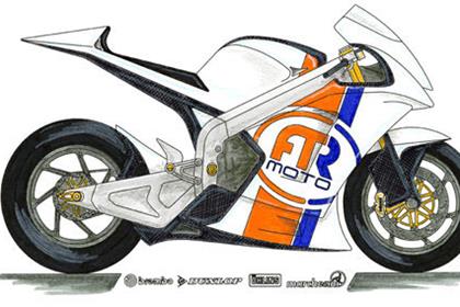 A sketch of the FTR Moto2 bike. Images from the launch to be added soon