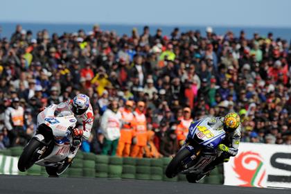 Stoner took his third race win at Phillip Island