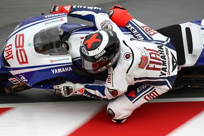 Lorenzo egded out Stoner in opening practice