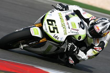 Jonathan Rea set the fastest time in the first day of testing