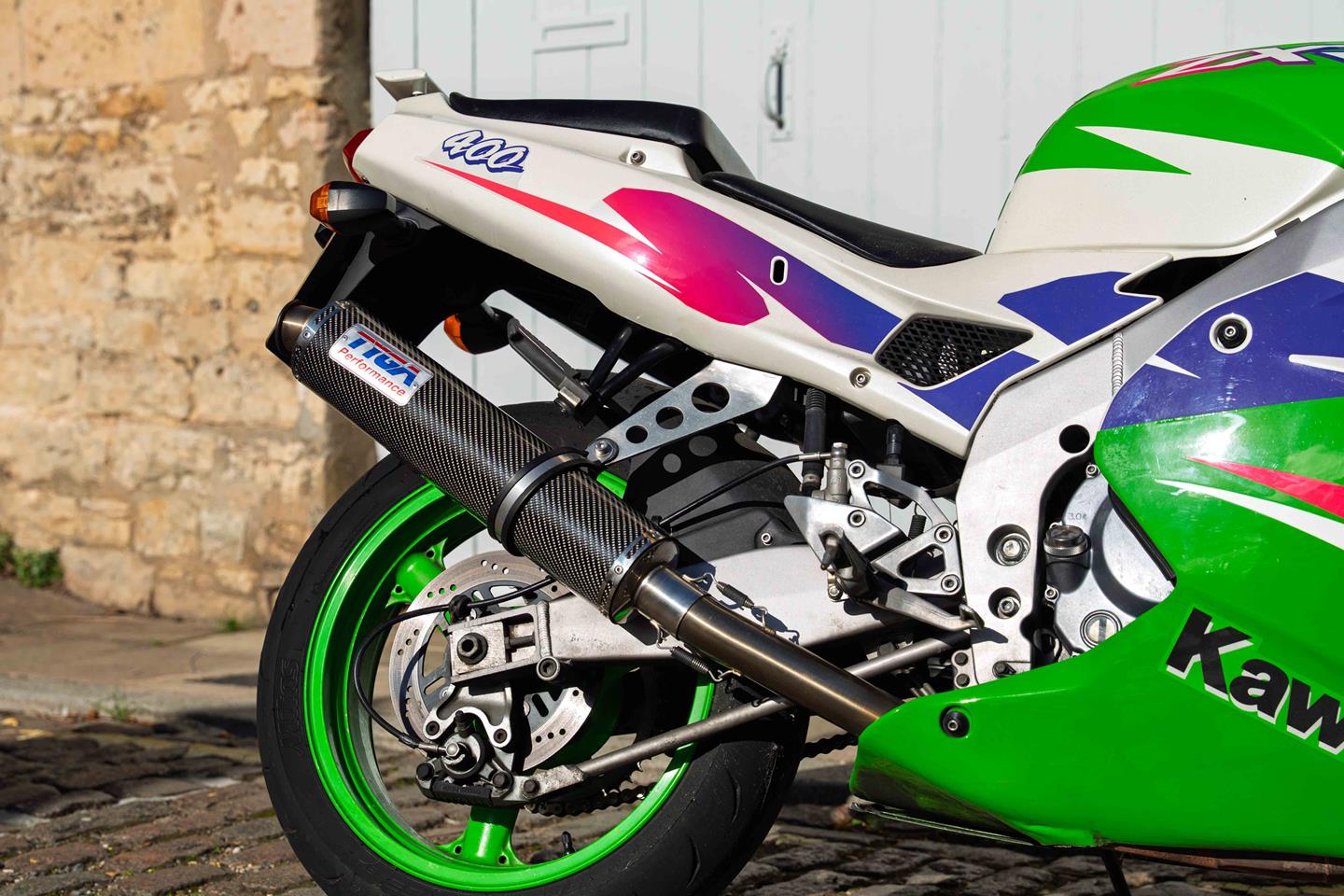 harukecyon Spark GKA8847T-KE Konix Evo Full Exhaust, Titanium for Kawasaki