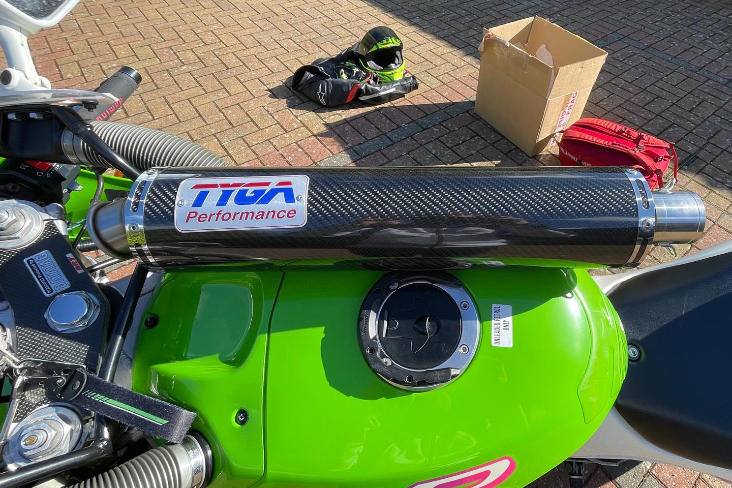 Is the Tyga track exhaust on a ZXR400L all noise and no gains?