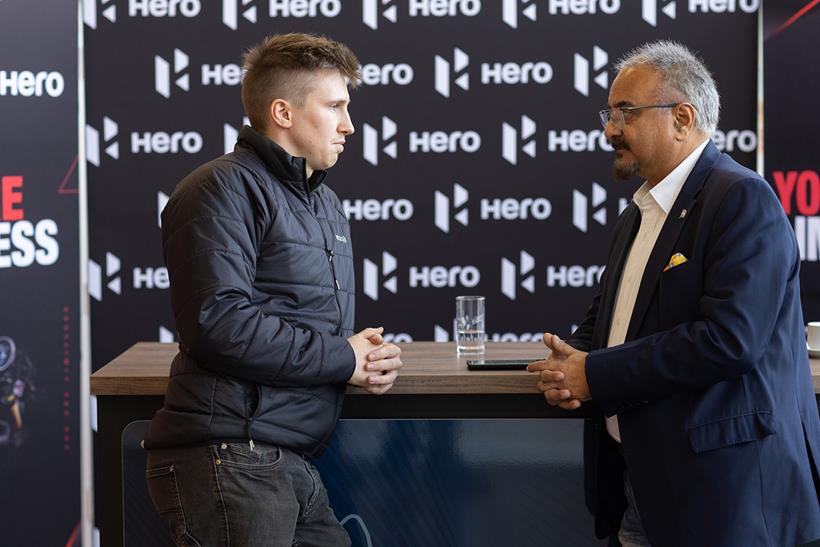 Sanjay Bhan, Hero’s Executive Vice President during interview