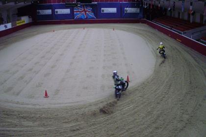 This is the first ever indoor Flattrack Meeting ever held in Europe