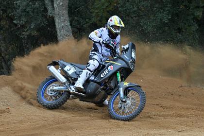 Casteu claimed the stage victory onboard his Sherco 450