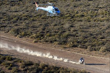 Fretigne in action onboard his Yamaha WR450