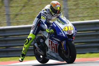 Rossi continued where he left off, on the top of the timesheets