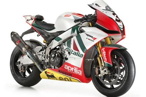 Aprilia unveil new Alitalia tricolour livery