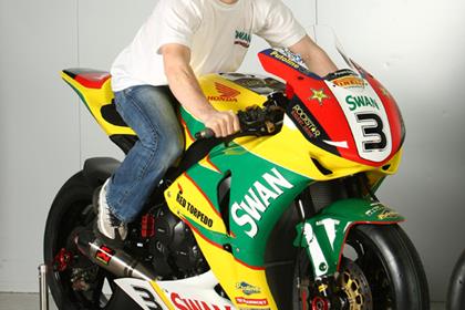 Stuart Easton on his 2010 Swan Honda