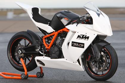 The KTM RC8R James Edmeades will race in 2010