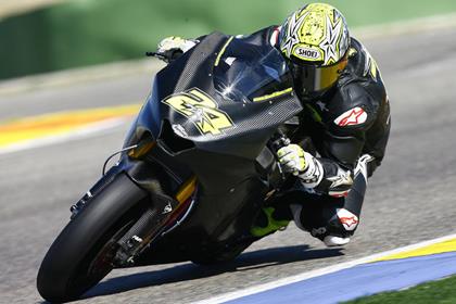 Toni Elias aboard his Moriwaki-framed Moto2 bike