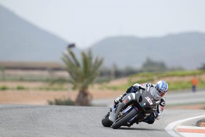 Tommy Hill during testing at Cartagena