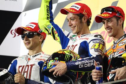 Rossi injured his right shoulder two weeks ago