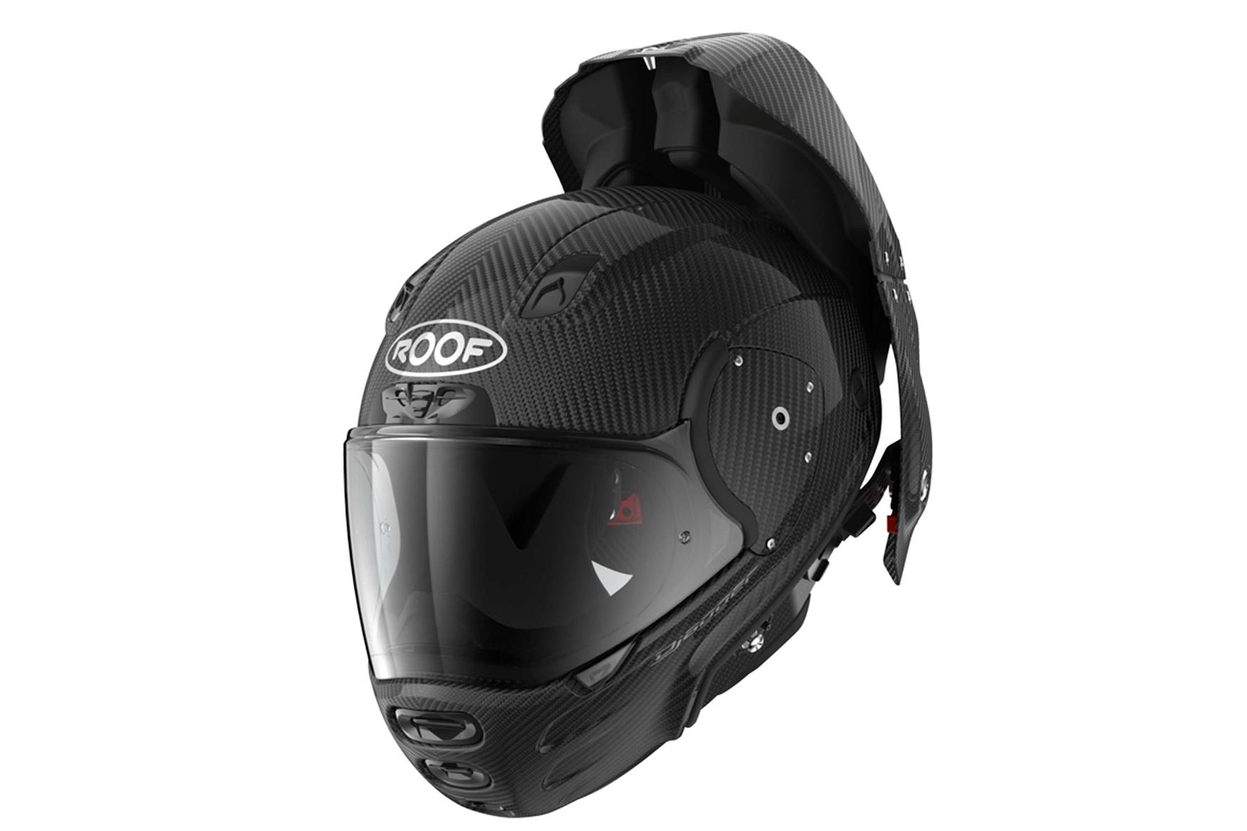 New Roof Djagger helmet concept removes the need for a chinstrap thanks to clever rear opening