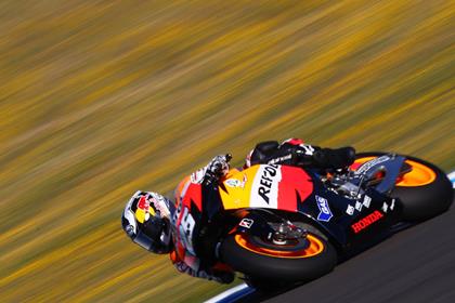 Dani Pedrosa set the fastest time at Jerez