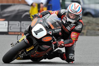 Steve Plater on his last lap of the NW200