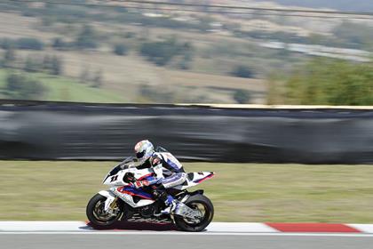 Troy Corser wasn't pleased with the dirt on the track